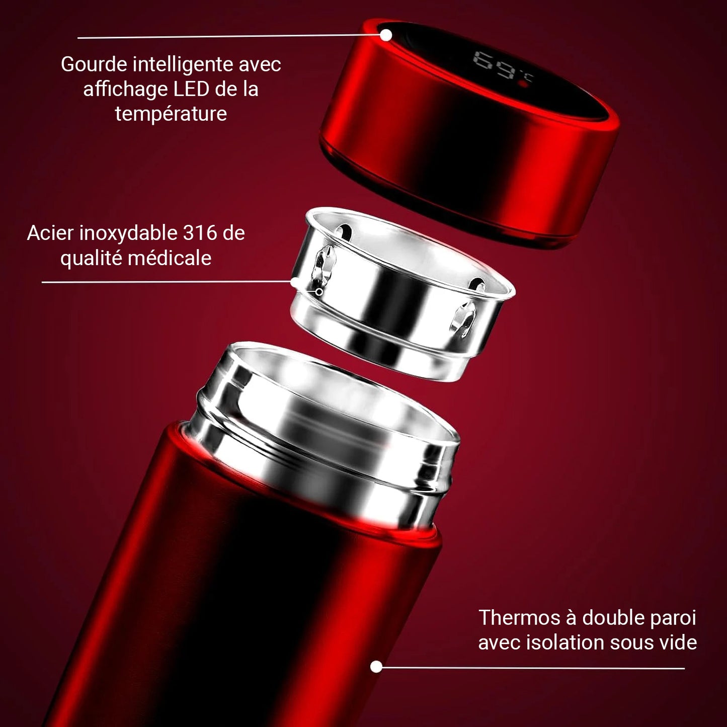 Bouteille intelligente pro 500ML